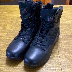 Nortiv 8 Men's High-Top Military Tactical Research Boots Black Size US:15